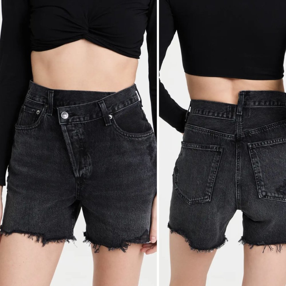 AGOLDE Crisscross Jean Shorts Size 34